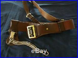 U. S. Officers Sam Brown Sword Belt Excellent