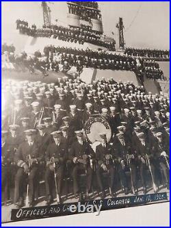 U. S. S. Colorado BB-45 Officer's & Crew c 1925-1930