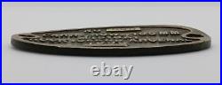 US Army 155mm Rock Island Arsenal Howitzer Carriage Brass Data Plate