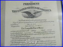 US Army Officer Reserve Corps Certificate 1st LT Air Services Signed AGO 1925