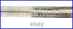 US Army Officers Sword Model 1902 WWI Etched Name Military Scabbard Germany