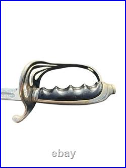 US Army Officers Sword Model 1902 WWI Etched Name Military Scabbard Germany