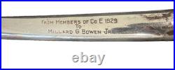 US Army Officers Sword Model 1902 WWI Etched Name Military Scabbard Germany