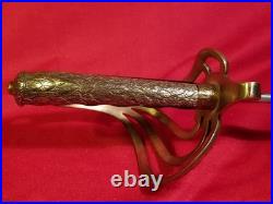 US Army PRESENTATION Sword To CAPTAIN M1850 Eagle Head Glass Eyes Antique