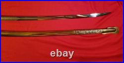 US Army PRESENTATION Sword To CAPTAIN M1850 Eagle Head Glass Eyes Antique