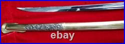 US Army PRESENTATION Sword To CAPTAIN M1850 Eagle Head Glass Eyes Antique