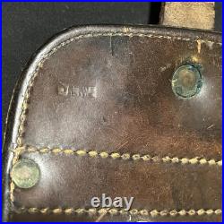 US Army WWII Motorcycle Leather Satchel Vintage Dispatch Map Case 1938 Bag JQMD