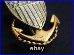 US COAST GUARD CPO Cap BADGE 1920s Chief Petty Officer USCG Insignia UNMARKED