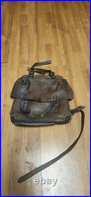 US Cavalry M1936 Cantle Bag for Officers Saddle WithLiner Marked US J. Q. M. D 1938
