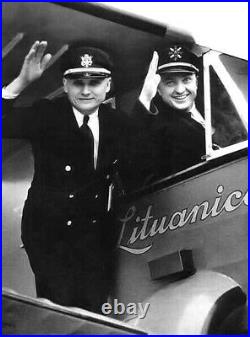 US Lithuania Aviation Badge S. Darius & S. Girnas 1933 Fatal Transatlantic Flight