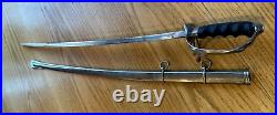 US M1902 Horstmann Philadelphia Military Officer Sword & Scabbard Etched Blade