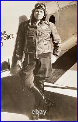 US MARINE CORPS PILOT LT COL ROY S GEIGER withGREAT LAKES BG-1 DIVE BOMBER PHOTO