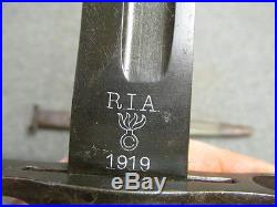 Us Model 1905 Bayo-rock Island Arsenal 1919-scarce-original