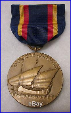 US Marine Corps Yangtze Service Medal Numbered M. No. 5833