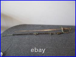 US NAVAL ACADEMY DRESS SWORD 1920 ZELLARS-HONORED withDESTROYER NAME+-WMH BELLIS