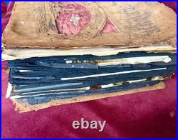 US NAVY USS Pennsylvania LEATHER ALBUM 280 Photos & RPPC Sailors & USS Oklahoma