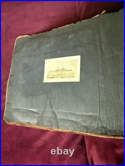 US NAVY USS Pennsylvania LEATHER ALBUM 280 Photos & RPPC Sailors & USS Oklahoma
