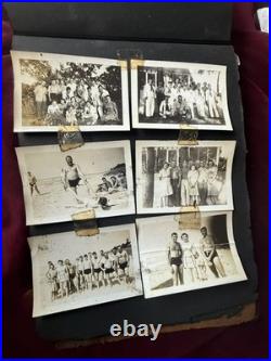 US NAVY USS Pennsylvania LEATHER ALBUM 280 Photos & RPPC Sailors & USS Oklahoma