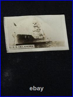 US NAVY USS Pennsylvania LEATHER ALBUM 280 Photos & RPPC Sailors & USS Oklahoma