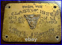US Naval Academy Class of 1922 Presentation Plaque