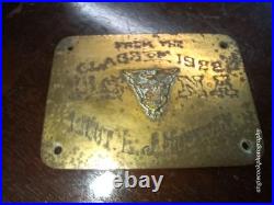 US Naval Academy Class of 1922 Presentation Plaque