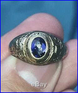 US Naval Academy sweetheart ring By Bailey Banks and Biddle 14K Class Of 1925