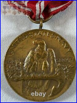 US Navy 2nd Nicaraguan Campaign M. No. 2666 Split Brooch Full Size Medal