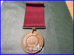US Navy Constitution Medal JWS 1937 Fidelity Zeal Obedience anchor & Ship in Sea
