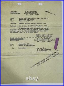 US Navy Good Conduct & Traceable Yangtze Service Medal Group From WA USS Sicard