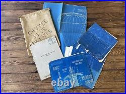 US Navy Parachute Blueprint Designs 1922 Original Historic