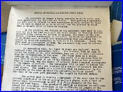 US Navy Parachute Blueprint Designs 1922 Original Historic