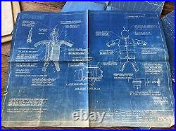 US Navy Parachute Blueprint Designs 1922 Original Historic