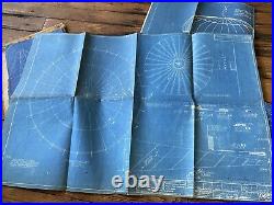 US Navy Parachute Blueprint Designs 1922 Original Historic