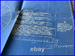 US Navy Parachute Blueprint Designs 1922 Original Historic