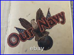 US Navy USS Hulbert DD-342 WWI WWII World War I II Memory Book Original Pictures