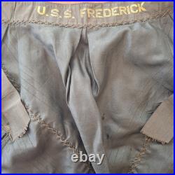 US Navy WW1 Era Rare Sweet Heart Apron from USS Frederick/Armored Cruiser(ACR-8)