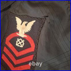 US Navy WW1 Era Rare Sweet Heart Apron from USS Frederick/Armored Cruiser(ACR-8)