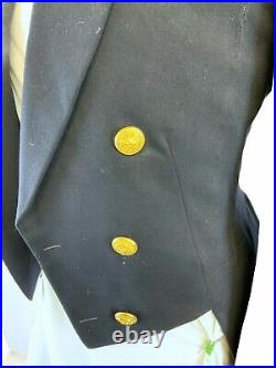 US USN 1922 Dated Officers Mess Dress Jacket with Tails Named C. L. Andrews