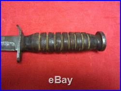 US WWI & WWII M3 Utica Fighting Knife WithScabbard