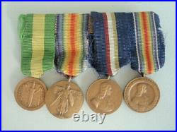 USA 4 Medal Miniature Group. Rare. Vf+