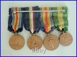 USA 4 Medal Miniature Group. Rare. Vf+