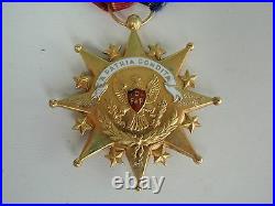USA Daughters Of Founders & Patriots Of America Society Badge Medal. Gold. Vf+