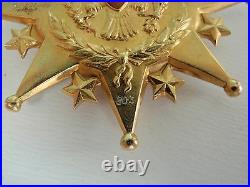 USA Daughters Of Founders & Patriots Of America Society Badge Medal. Gold. Vf+