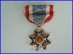 USA Legion Of Merit Society Badge Medal. Made In Gold. Double Numbered! Rare! Vf