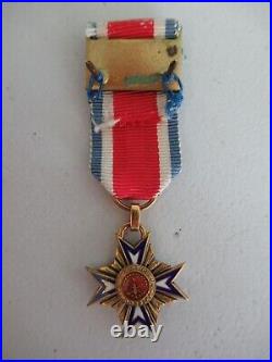 USA Legion Of Merit Society Badge Miniature Medal. Made In Gold. Rare