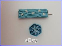 USA Medal Of Honor For Army Service Ribbon & Rosette. Ww2 Period. Rare