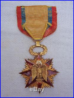 USA Order Society Of The Military Eagle. Made In Gold. # 714. Very Rare! Vf