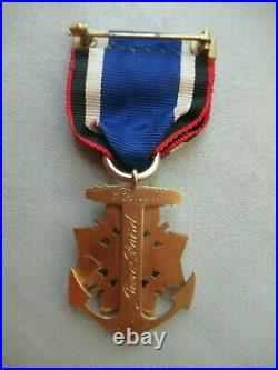 USA Society Badge Of The 1812 War Medal. Made In Gold. #371. Named. Bb&b. Rr