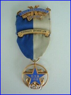 USA Society Badge U. S. D 1812 Medal. Marked, Numbered And Named. Rare
