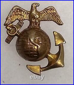 USMC China Marine P1926 H&H OROID Collar EGA Badge Pin D. Snyder Collection